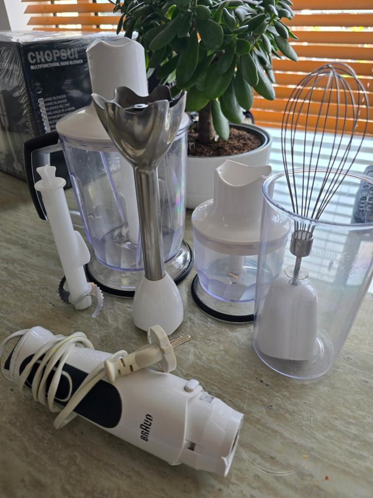 BRAUN staafmixer, Ophalen, Gebruikt, 1 tot 2 liter, 3 snelheden of meer