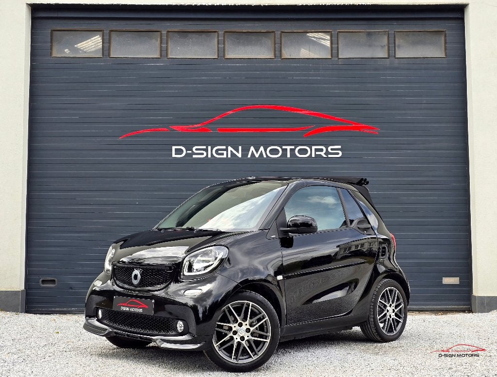 SMART FORTWO CABRIO 0.9 TURBO DCT (90pk) PRIME 2016 34.661km, Auto's, Automaat, Achterwielaandrijving, Cabriolet, Zwart