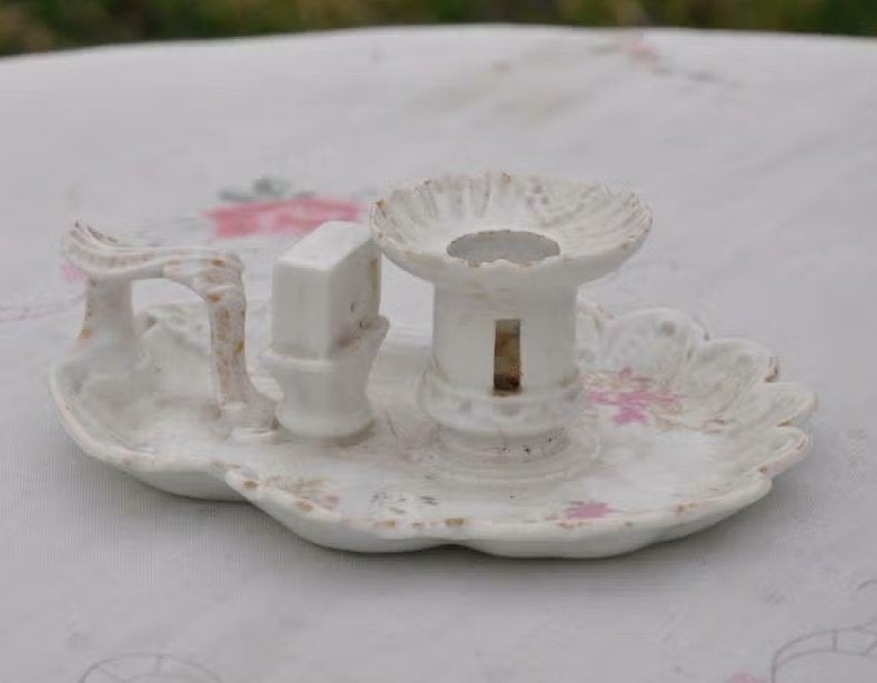 § bougeoir en porcelaine, Ophalen of Verzenden, Overige materialen