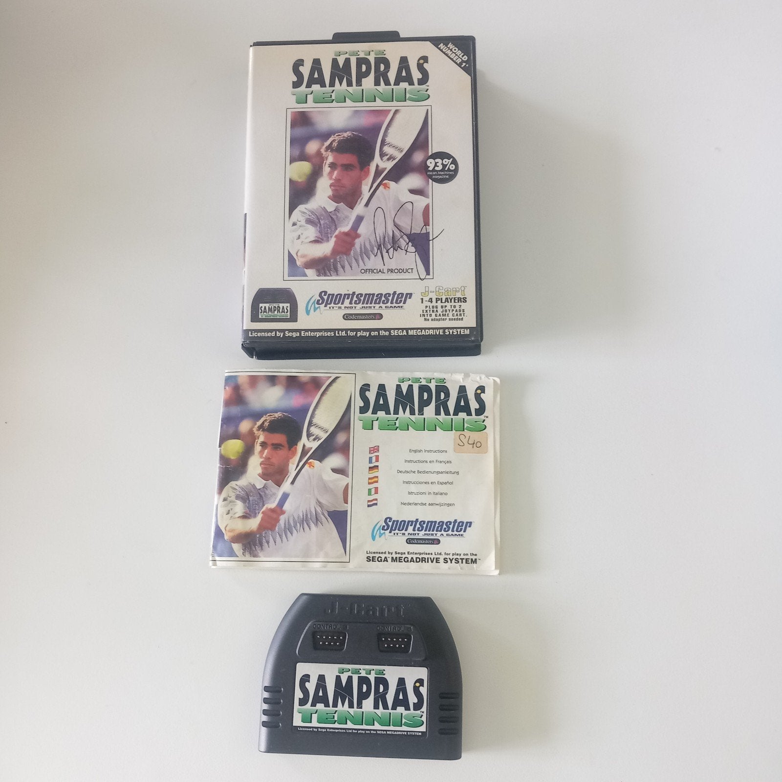 Pete Sampras Tennis J-Cart Sega Mega Drive pal, Enlèvement ou Envoi, Mega Drive