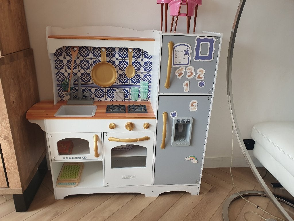Tweedehands speelkeukentje, Kinderen en Baby's, Ophalen, Zo goed als nieuw, Hout, Speelkeuken-accessoire
