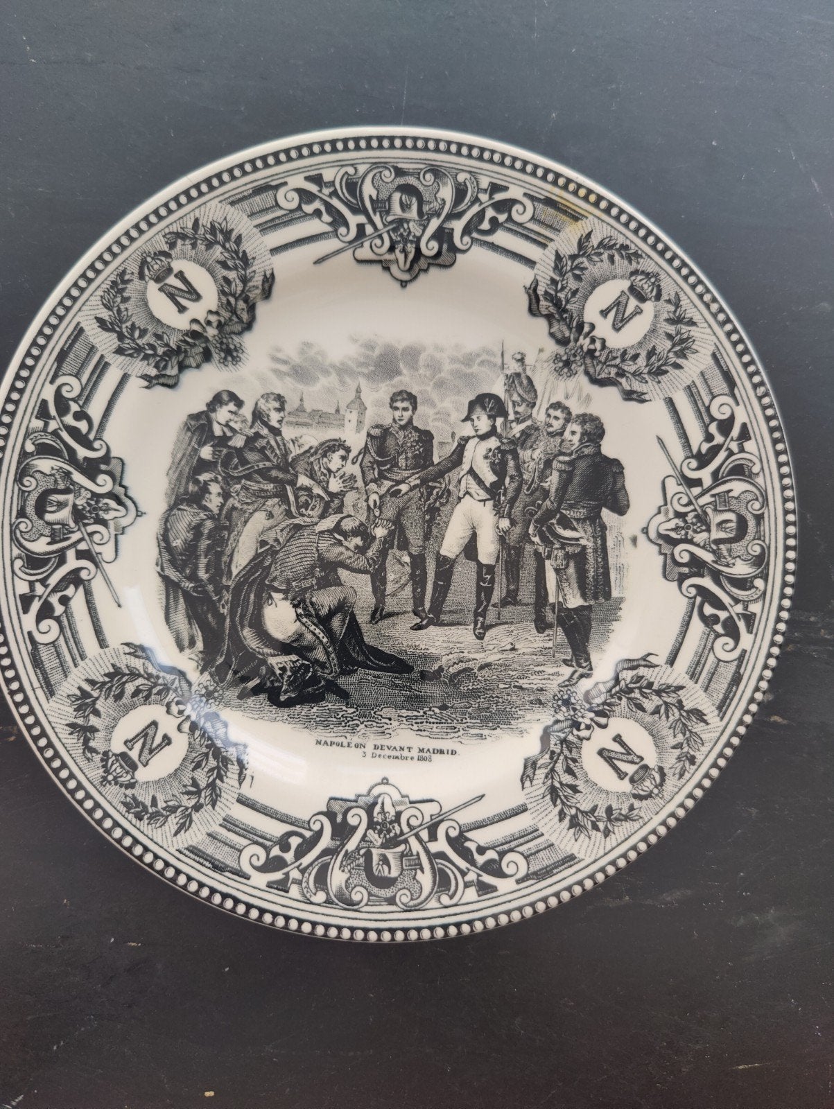 Assiettes parlantes Napoléon décorative, Enlèvement ou Envoi