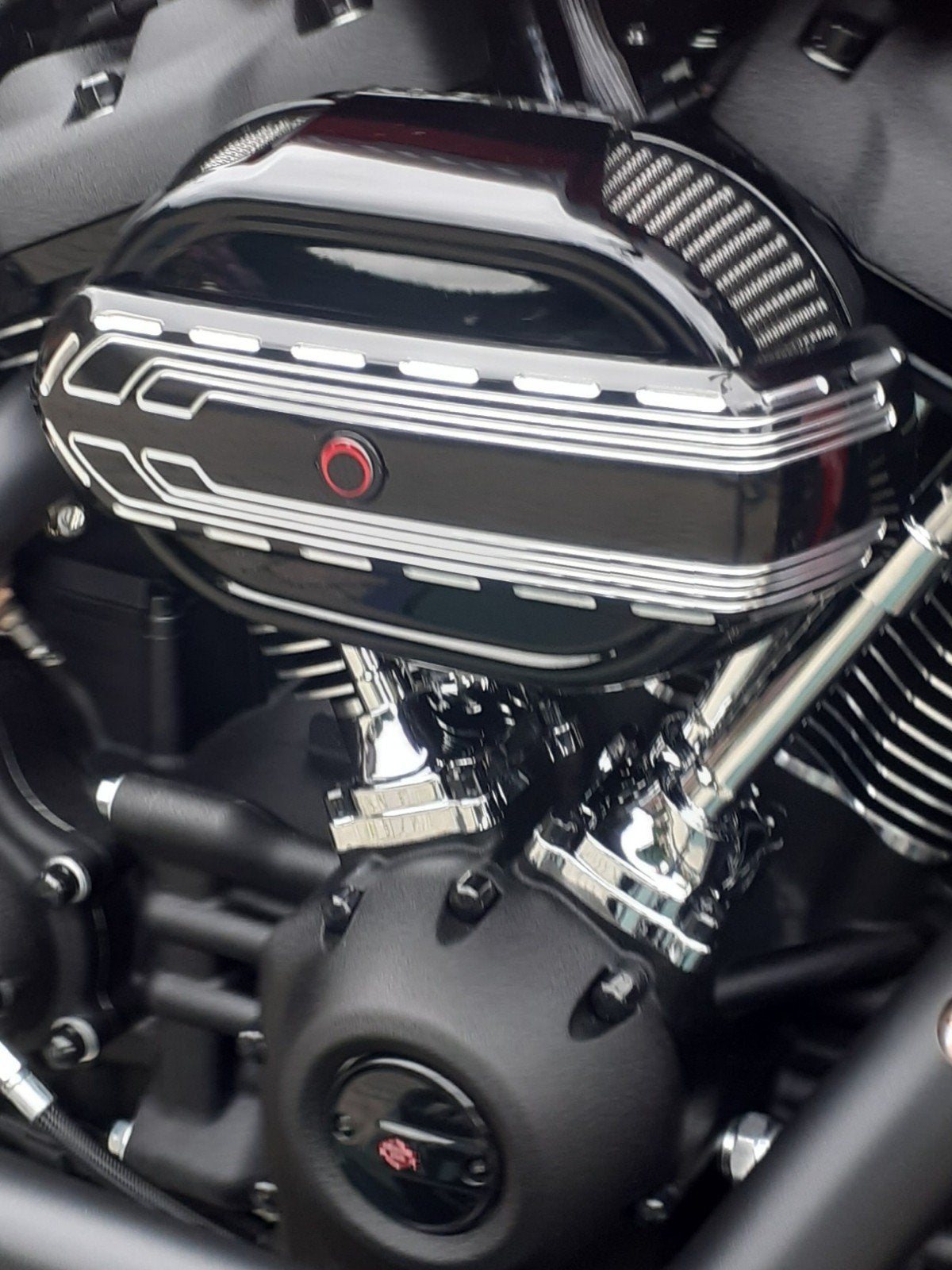 cnc trim voor m8 luchtfilter, Motoren, Ophalen of Verzenden
