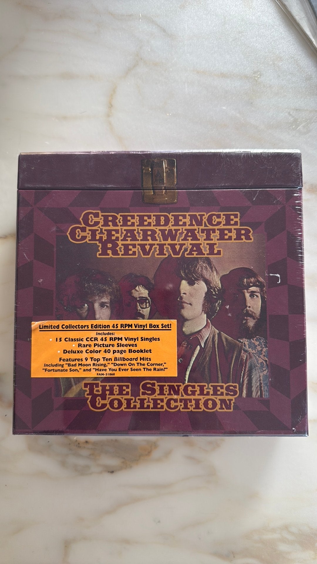 Creedence Clearwater Revival singles box (sealed), Boxset, 7 inch, Ophalen of Verzenden, Classic Rock