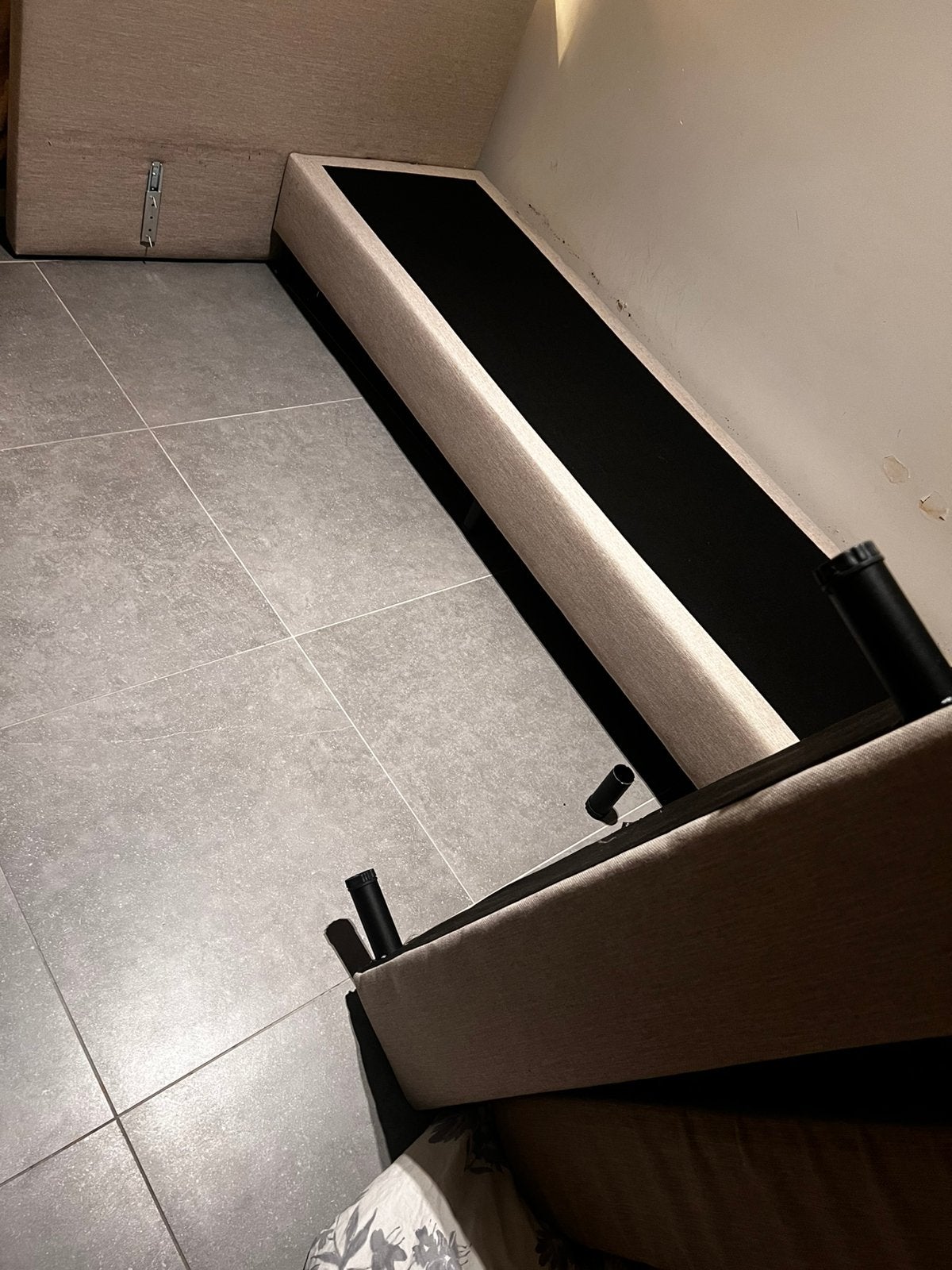 Boxspring onderstel 200x120  (pootje te maken! Zie foto), Huis en Inrichting, Slaapkamer | Slaapbanken, Ophalen, Gebruikt, Eenpersoons