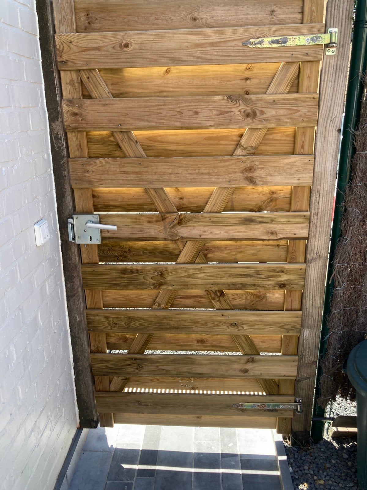 Houten tuinpoort, Tuin en Terras, Schuttingen, Ophalen, Zo goed als nieuw