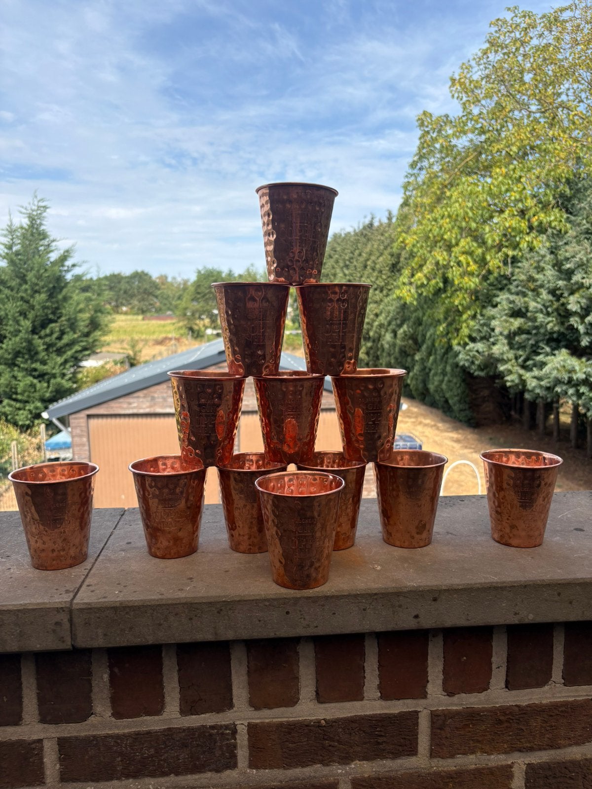 Copperhead gin 13 koperen bekers, Ophalen of Verzenden, Gebruikt, Overige typen