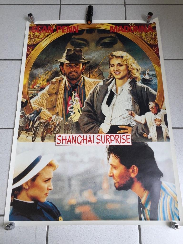 Madonna "Shanghai Surprise" film poster GROOT FORMAAT (1986), Verzamelen, Deurposter of groter, Ophalen of Verzenden, Film en Tv