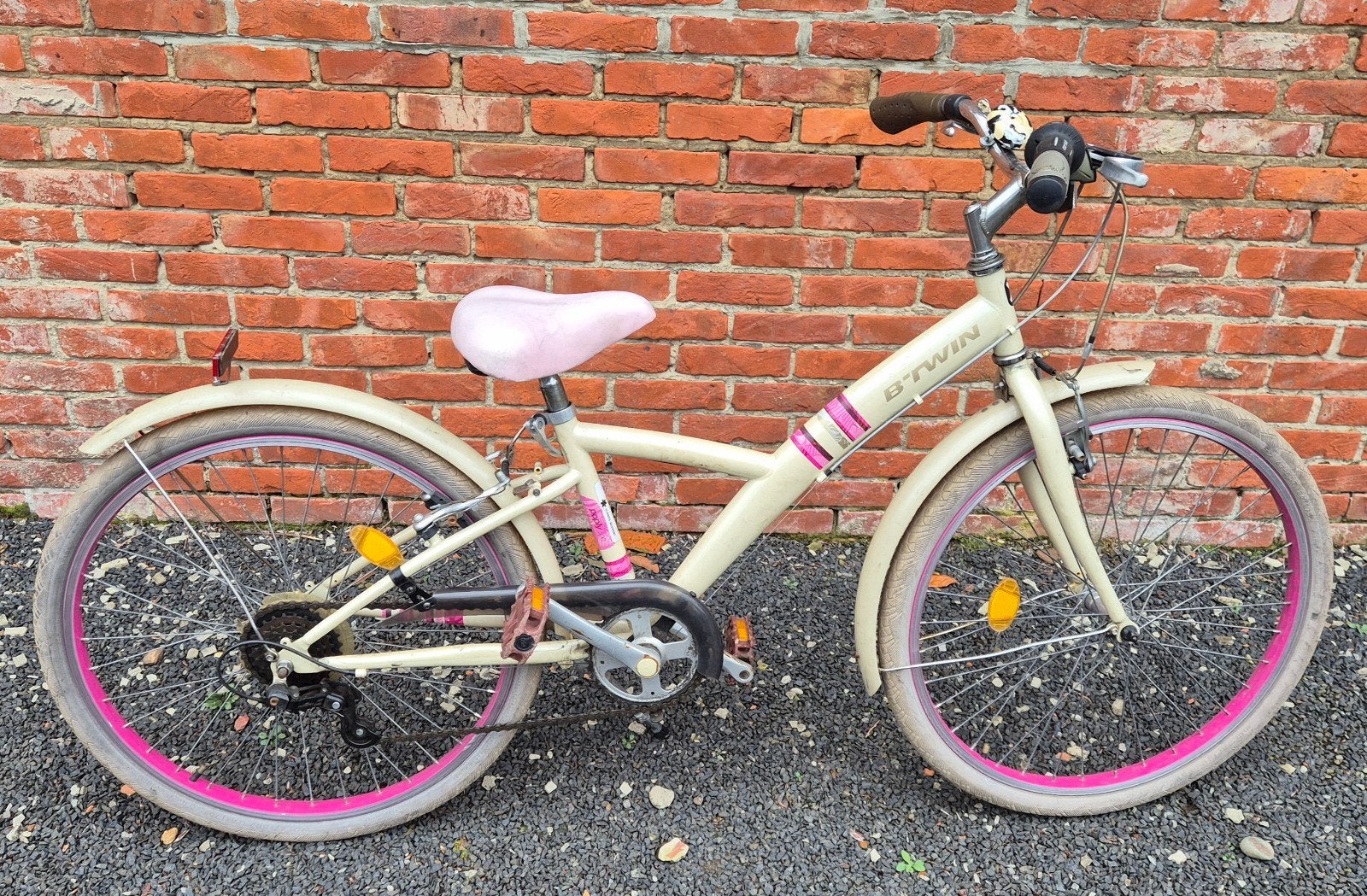 Kinderfiets, Fietsen en Brommers, Ophalen, Gebruikt, Velgrem, Btwin