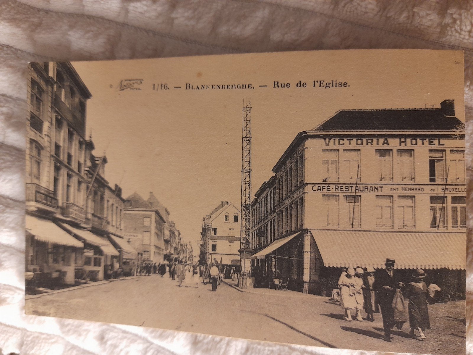 Blankenberge - Kerkstraat 1/16 'Oude Ansichtkaart, Ophalen of Verzenden, 1920 tot 1940, Ongelopen, West-Vlaanderen