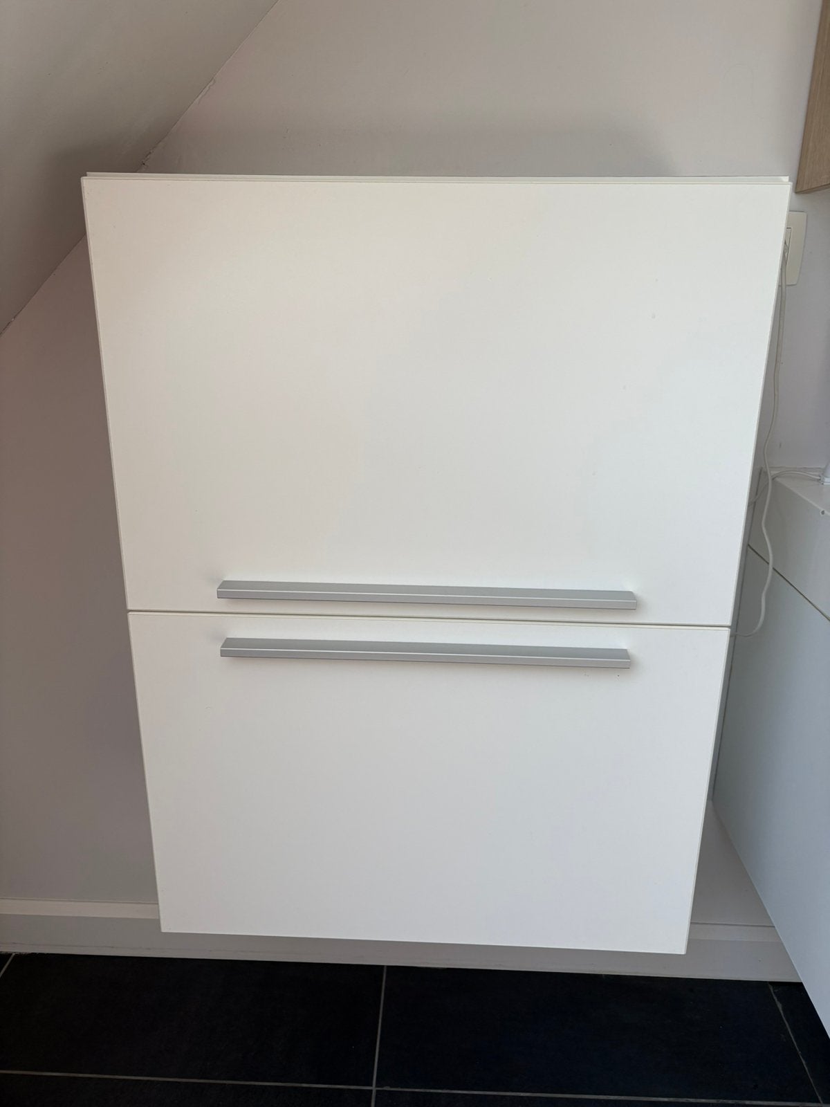 Witte kast met inlegplanken, Maison & Meubles, Armoires | Armoires à chaussures, Enlèvement, Comme neuf