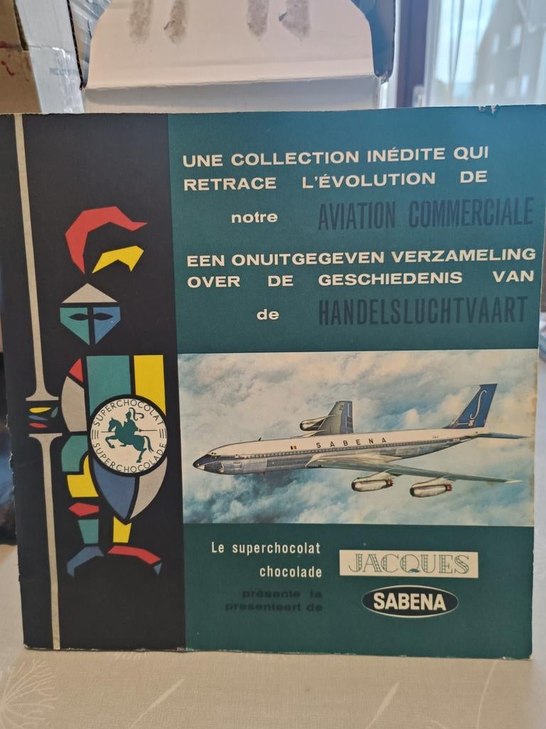 Te koop stickerboek Sabena superchocolat jacques, Verzamelen, Ophalen