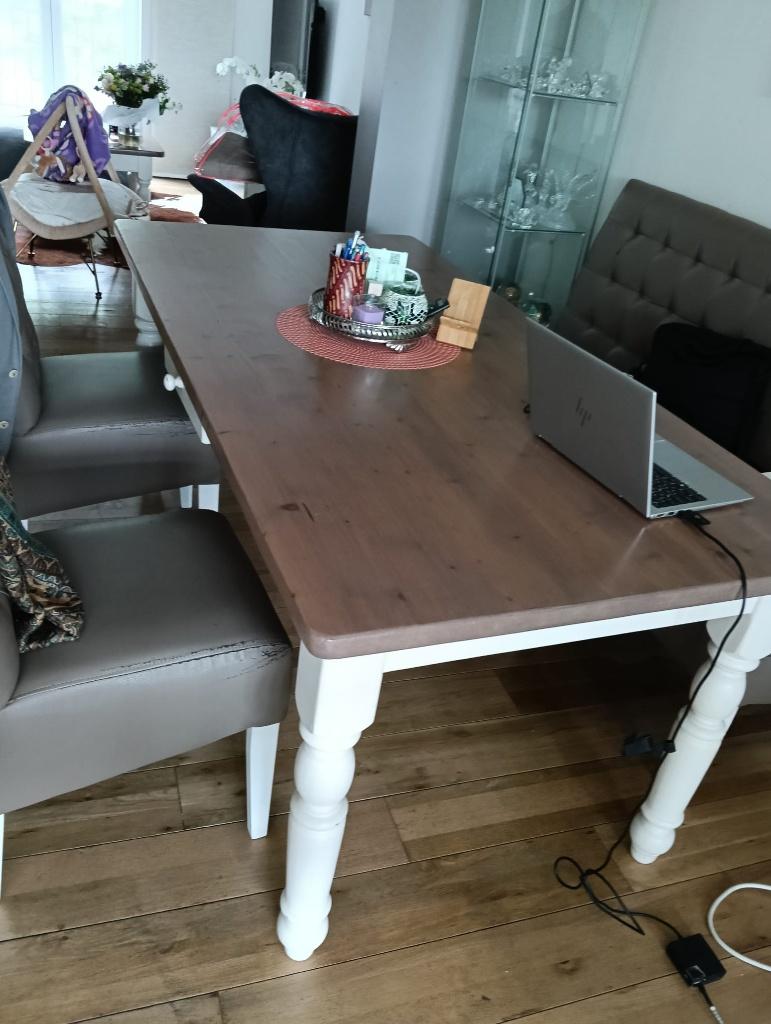Landelijke eettafel en salontafel, Ophalen, Gebruikt, 50 tot 100 cm, Landelijk