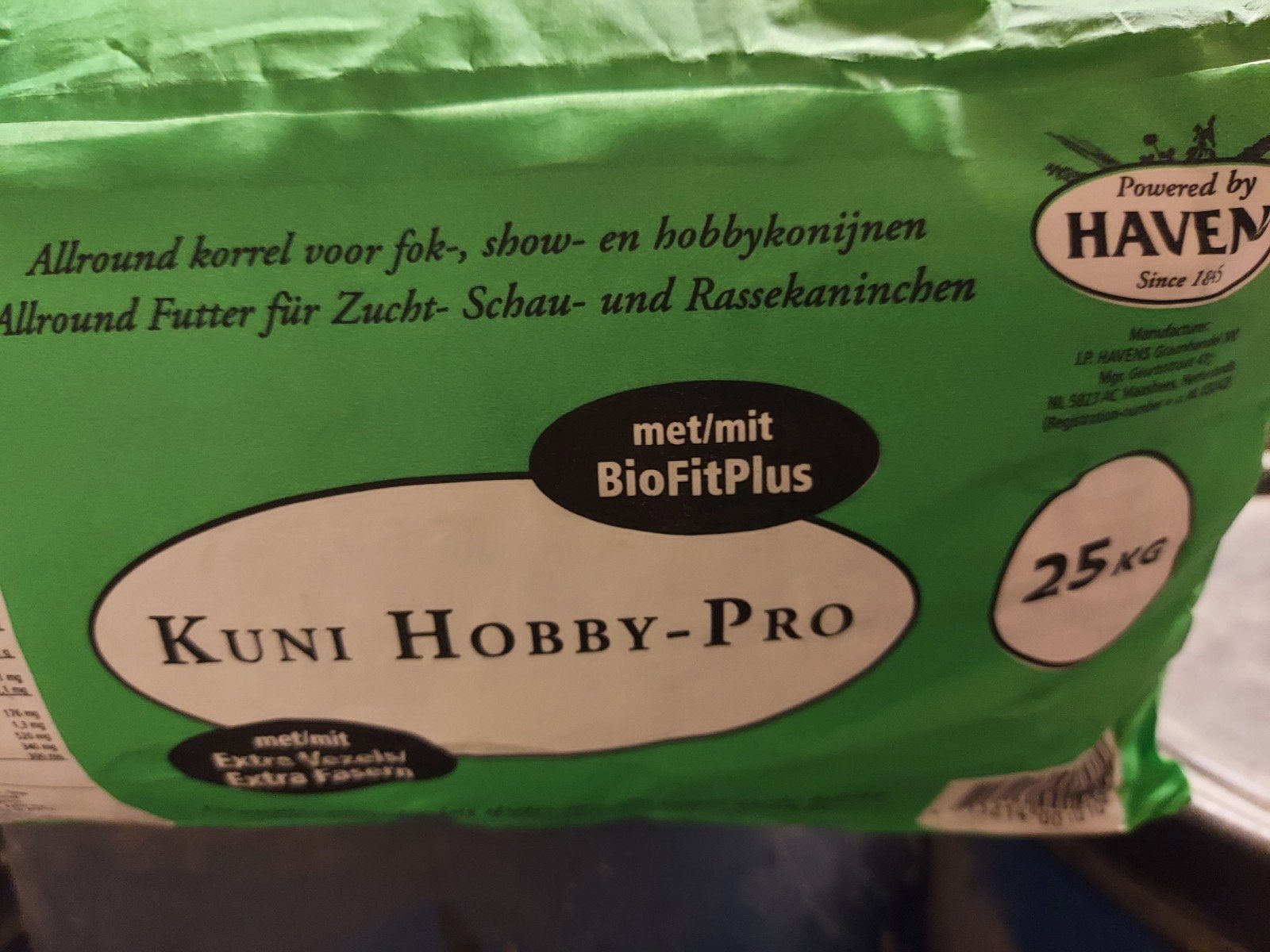 konijnen korrel, Ophalen
