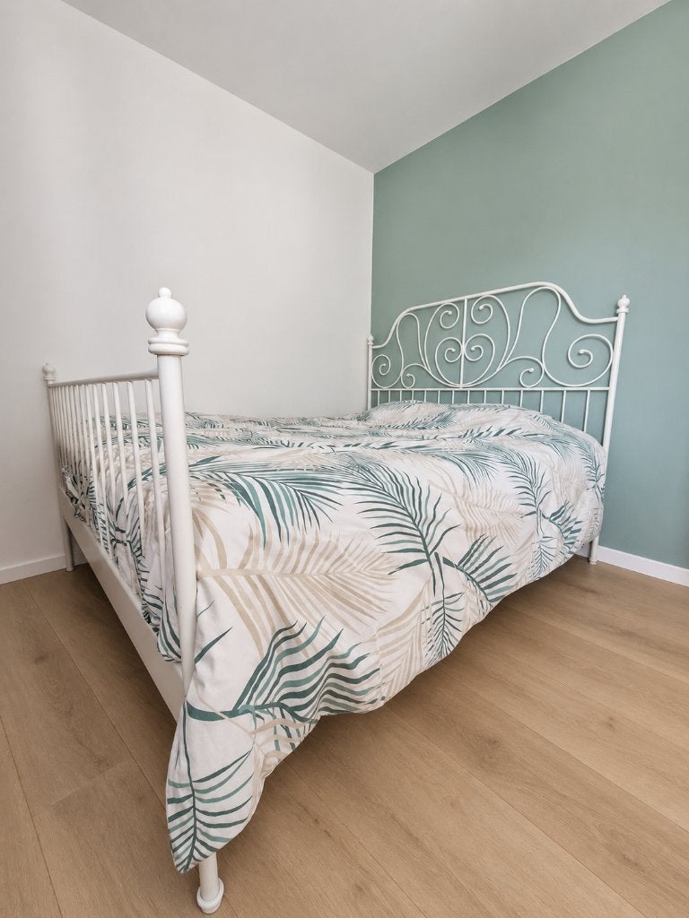 Bedframe 160x200, Ophalen, Gebruikt, Wit, Tweepersoons