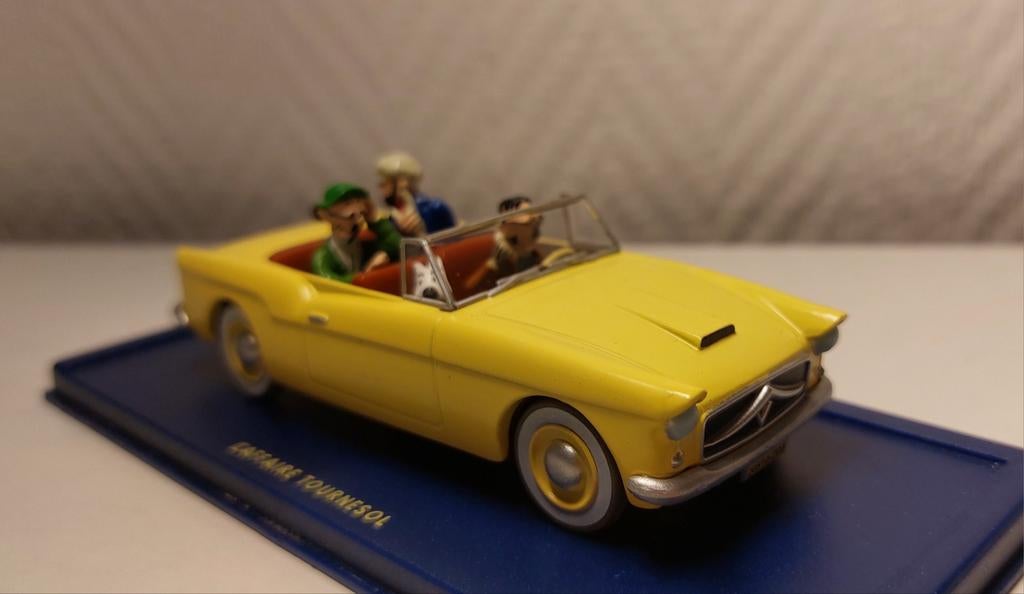 KUIFJE Atlas auto 1/43 'De Bordurische auto jaren 50', Ophalen of Verzenden, Kuifje, Zo goed als nieuw, Beeldje of Figuurtje