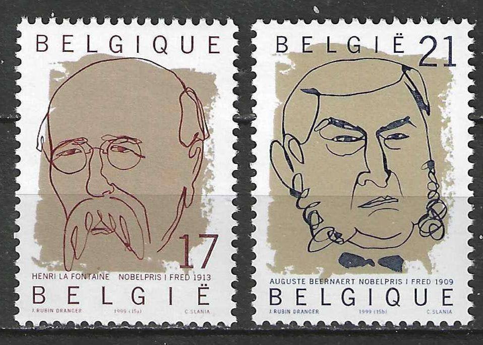 Belgie 1999 - Yvert 2838-2839 - Nobelprijswinnaars (PF), Postzegels en Munten, Verzenden, Postfris, Postfris