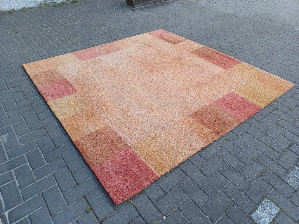 Wollen tapijt, Rood, Vierkant, 200 cm of meer, Ophalen of Verzenden