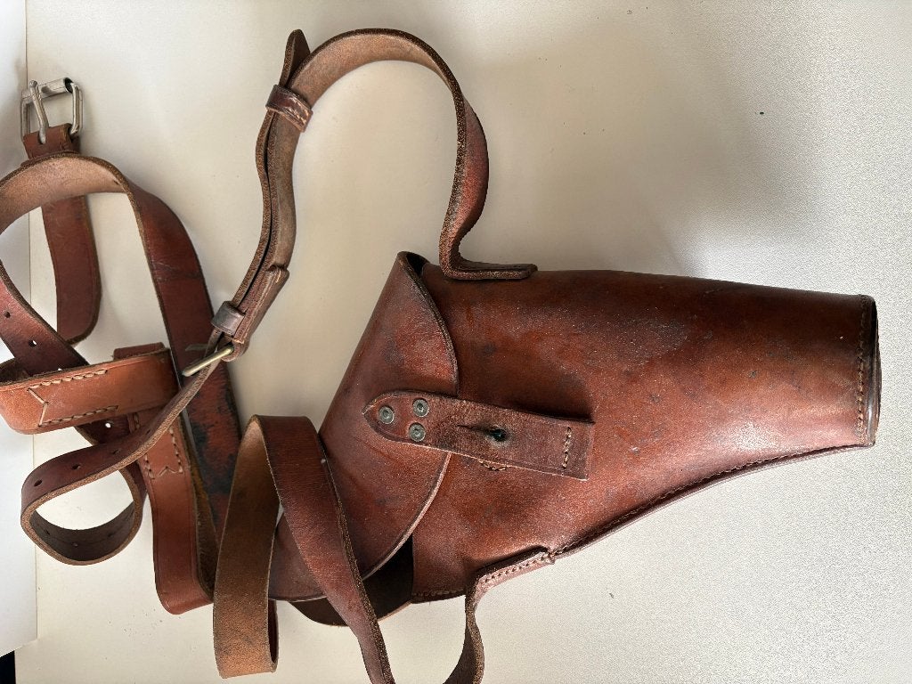 GB WW2  Officers Leather WEBLEY/ENFIELD Revolver HOLSTER, Collections, Envoi, Armée de terre, Autres types