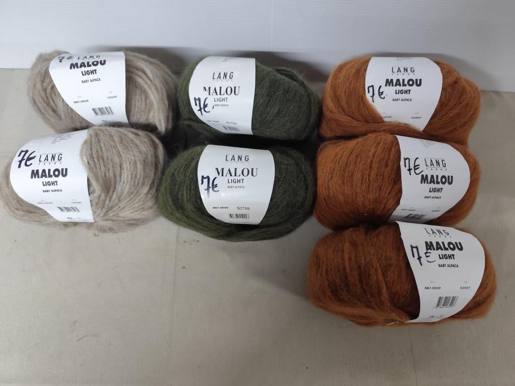 Breigaren Lang Yarns, MALOU LIGHT. Baby Alpaca. NIEUW., Enlèvement