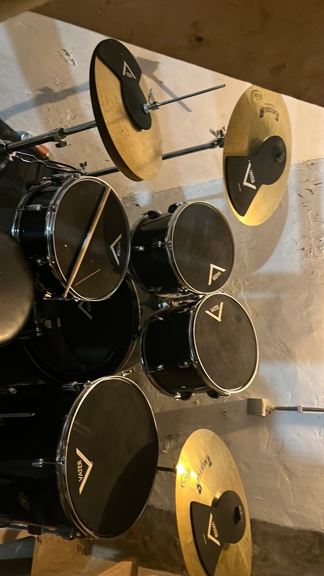 Drumstel vater, Muziek en Instrumenten, Ophalen, Zo goed als nieuw