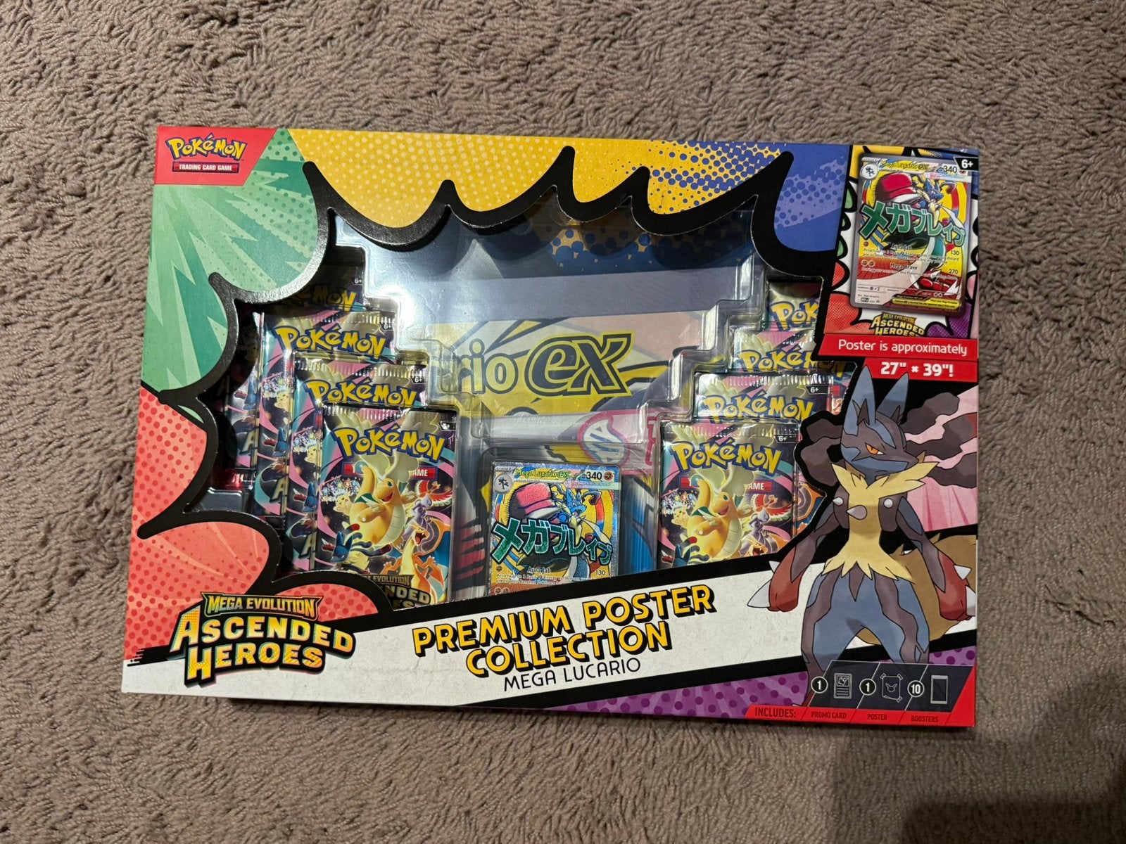 Pokémon Ascended Heroes Premium Poster Collection Lucario, Hobby en Vrije tijd, Ophalen of Verzenden, Nieuw