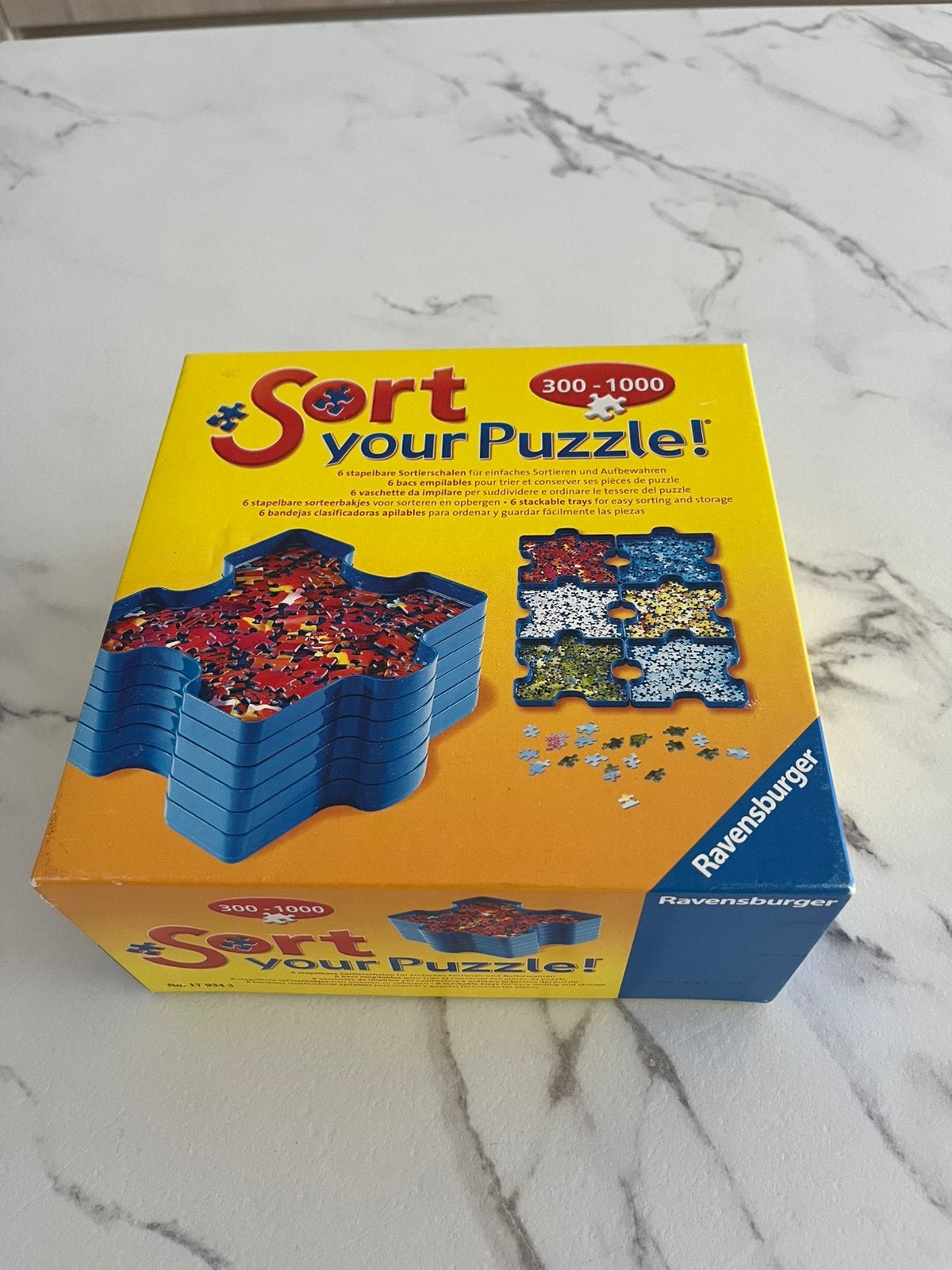 Sorteerbakjes voor puzzels tot 1000 stukjes, Ophalen, 500 t/m 1500 stukjes, Zo goed als nieuw