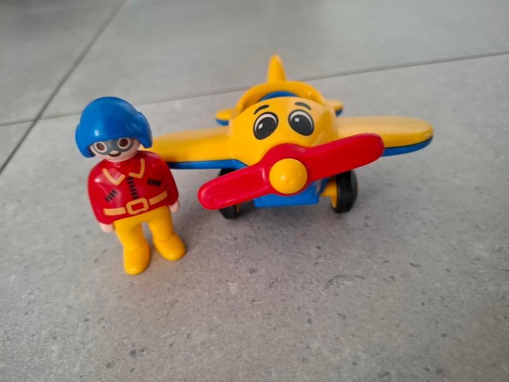 Playmobil 123 vliegtuig, Kinderen en Baby's, Speelgoed | Playmobil, Ophalen, Gebruikt, Complete set