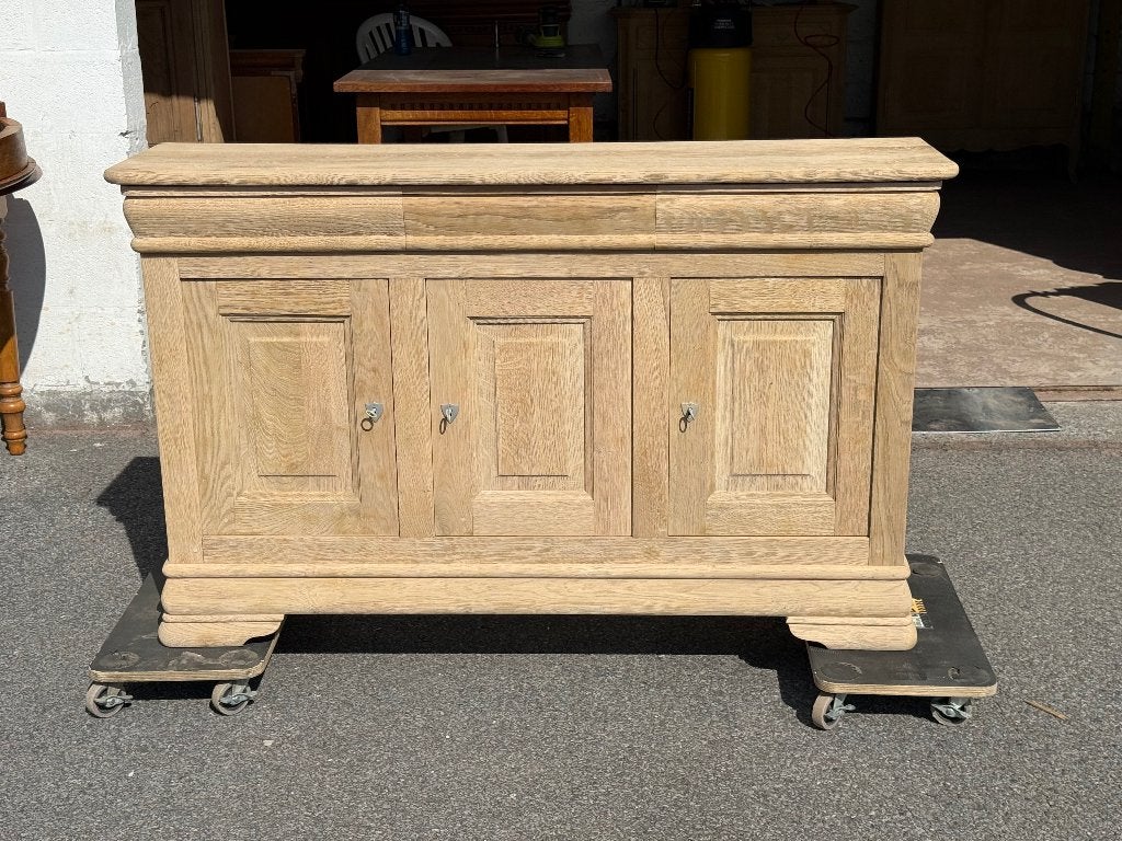 Petit dressoir Louis Philippe en chêne brut, Enlèvement, Chêne