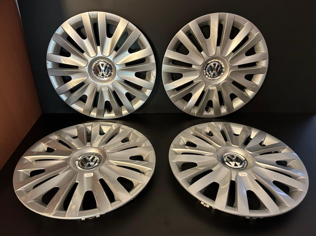4 enjoliveurs  vw caddy passat golf 5,6,7,8 touran 15", Enlèvement ou Envoi, Utilisé