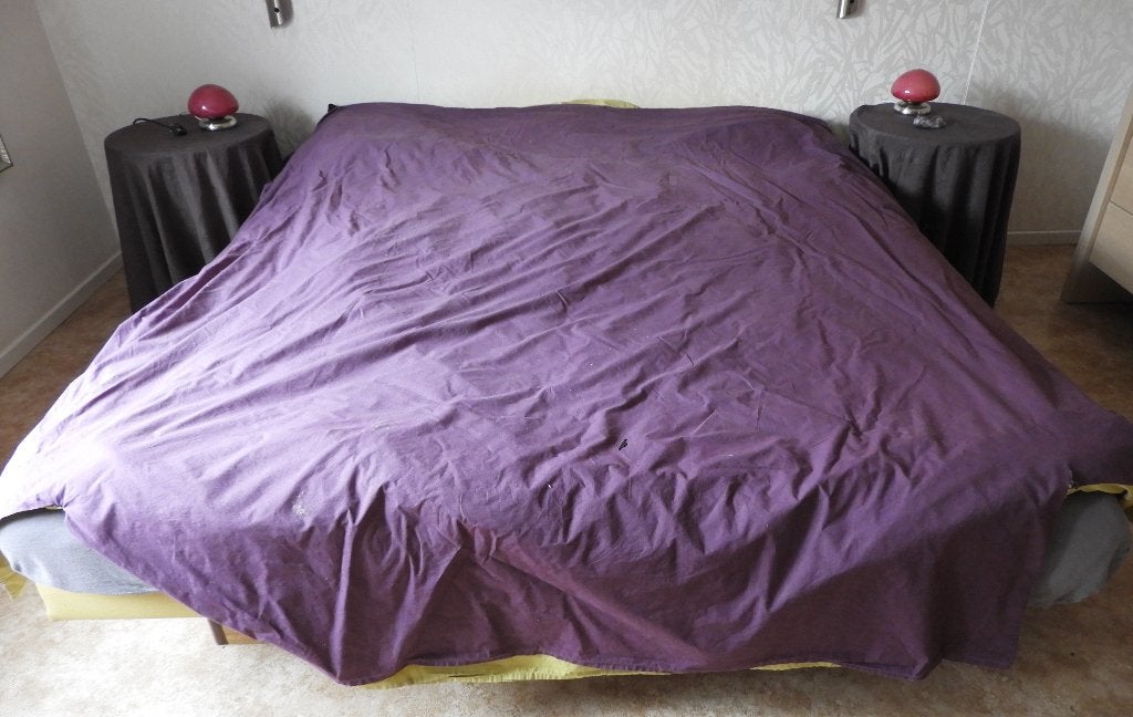 bed, Ophalen, Zo goed als nieuw, 180 cm, Hout