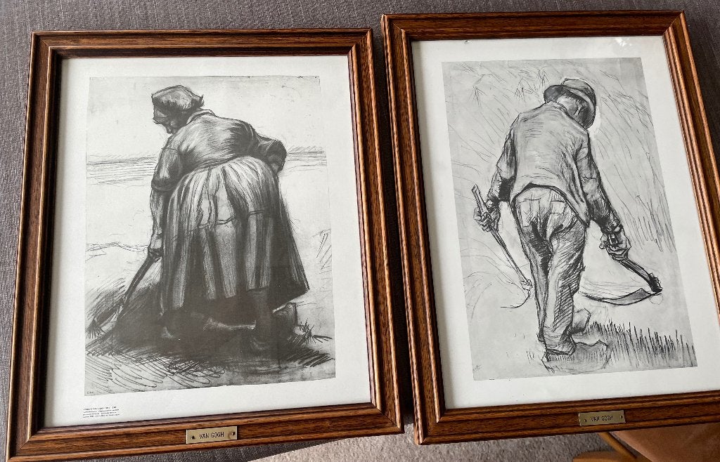 Pentekening, Ophalen, Achter glas, Tekening, Portret of Personen