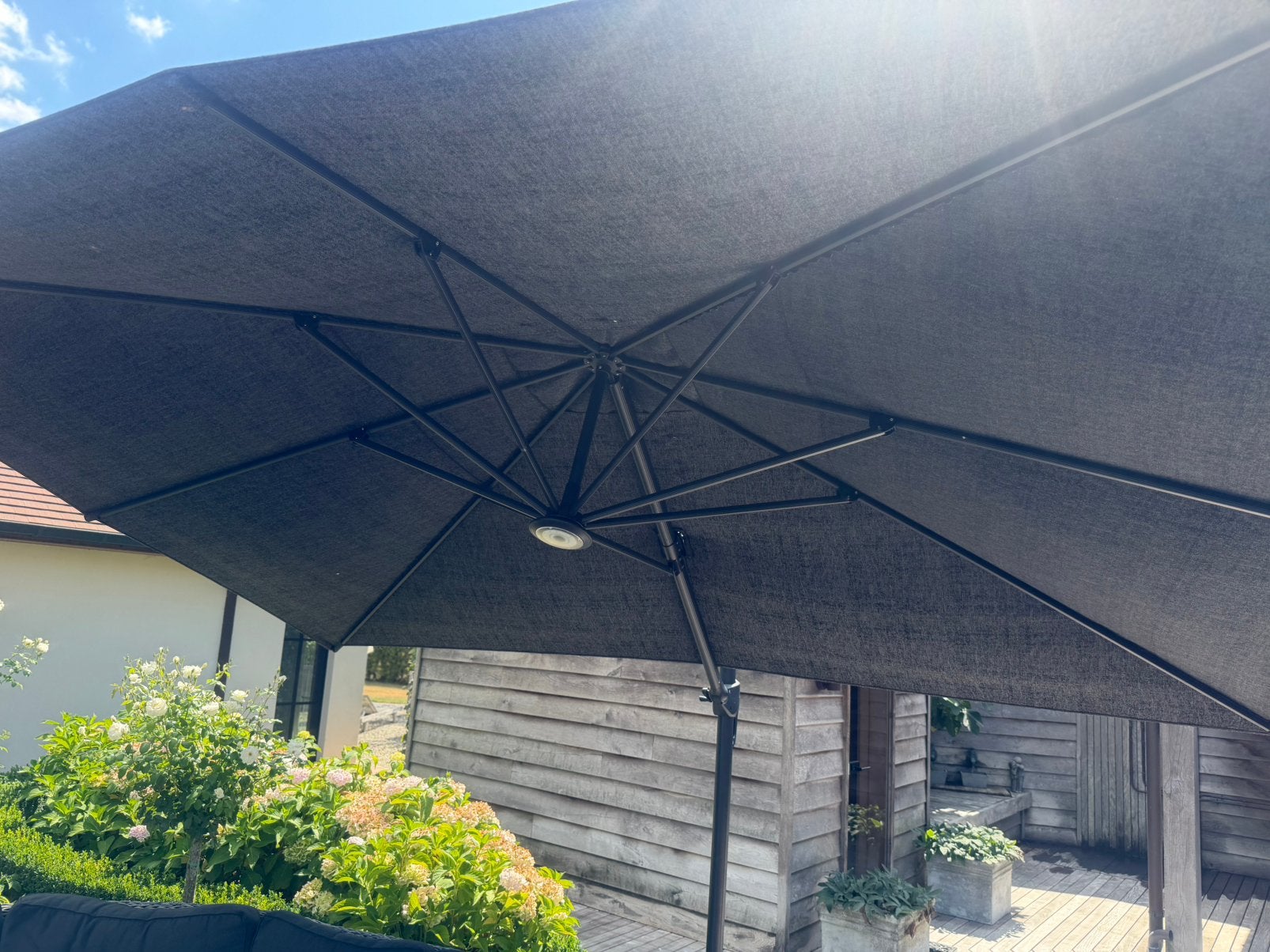 Parasol, 3 à 4 mètres, Parasol flottant, Enlèvement, Utilisé