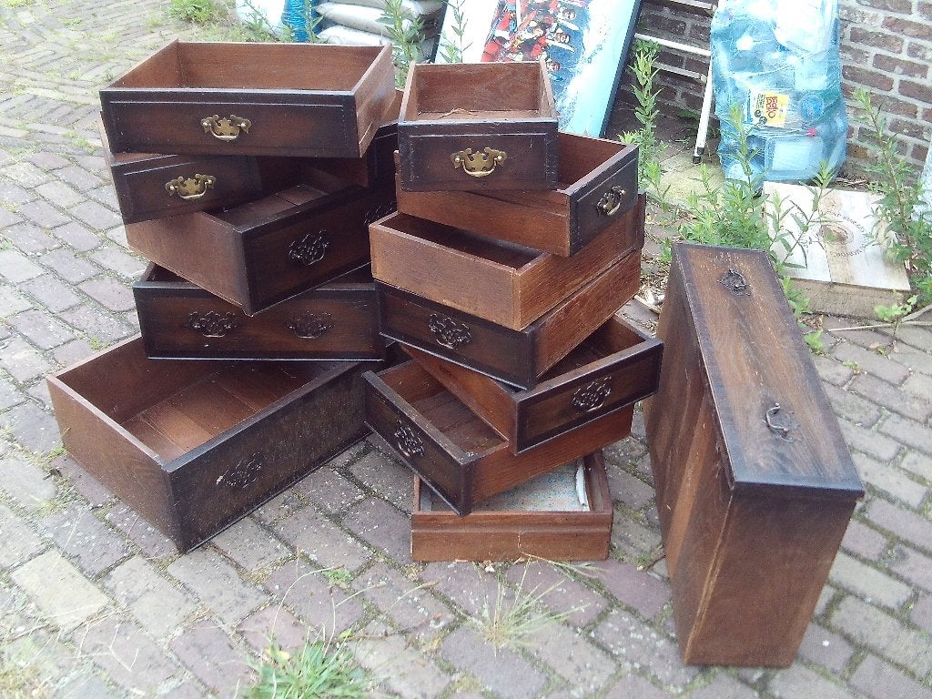 Mooie Partij van Retro Houten Lades - Gratis af te halen, Ophalen, Huis en Inrichting