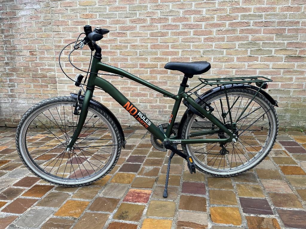Kinderfiets BFK - Voor 8-12 jaar - 24" -  6 versnellingen, Enlèvement, Comme neuf, Frein sur jante, BFK, BIKE FUN KIDS
