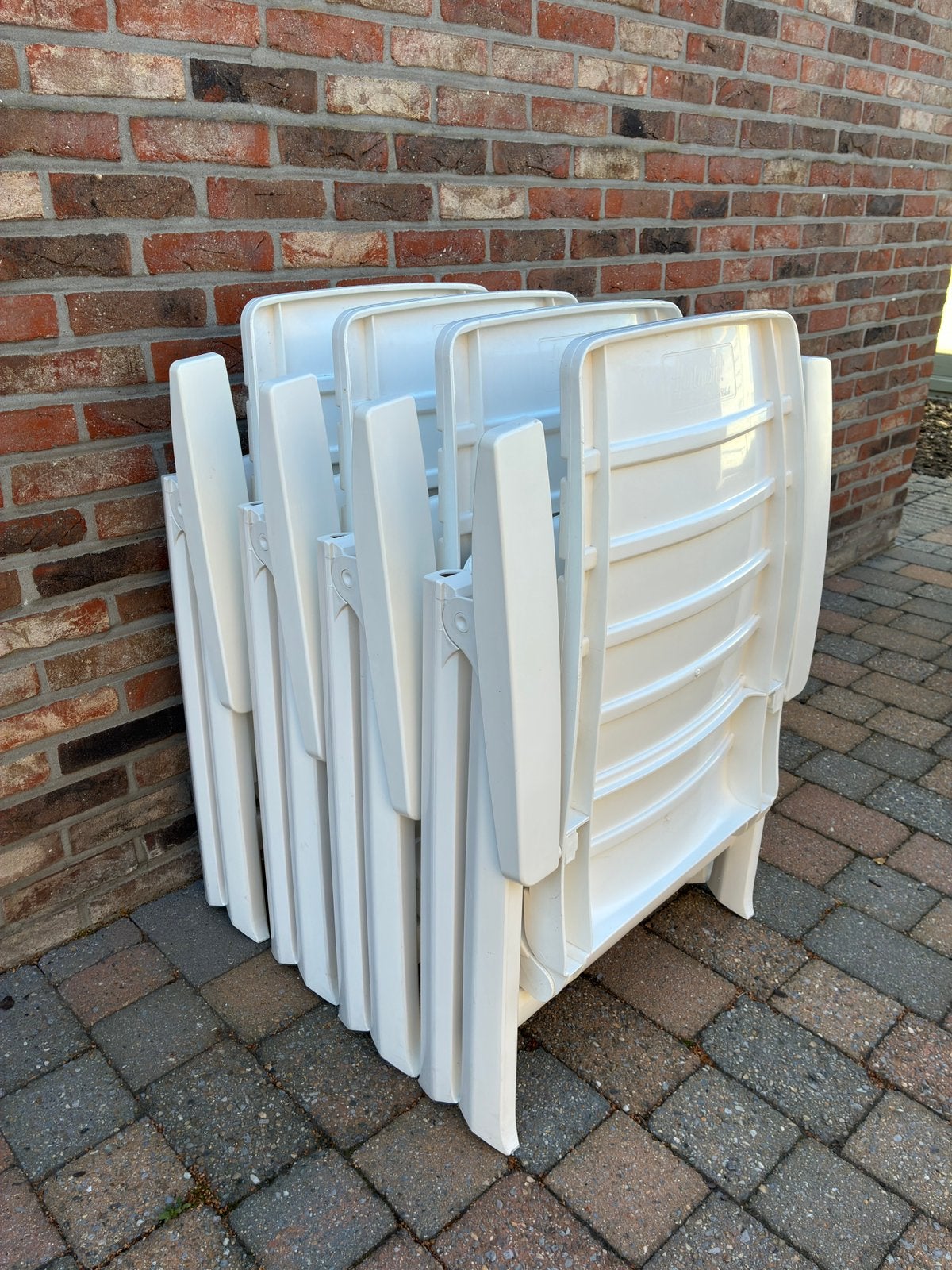 Hartman verstelbare tuinstoelen - set van 4, Tuin en Terras, Ophalen, Gebruikt, Kunststof, Verstelbaar
