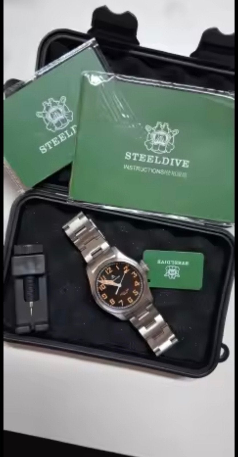 Montre STEELFLIER SF740V (Style Flieger / Pilot), Enlèvement ou Envoi, Synthétique, Synthétique, Seiko