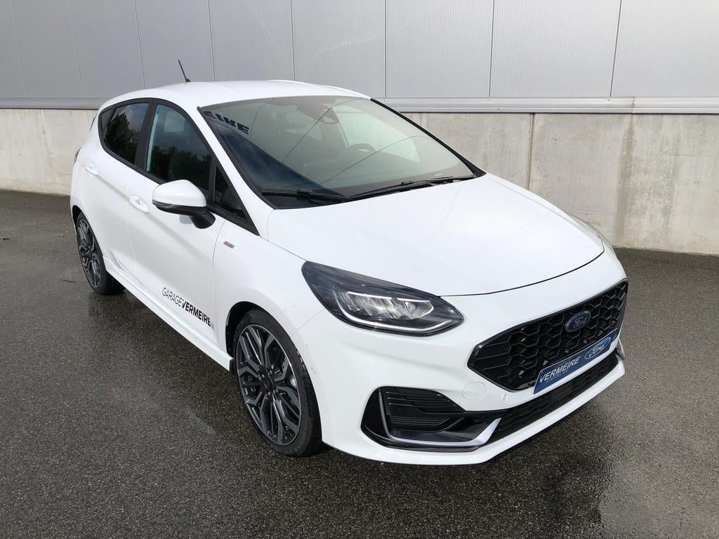 Ford Fiesta ST-Line Vignale (bj 2022, automaat), Auto's, Ford, Automaat, Gebruikt, Euro 6, Leder en Stof
