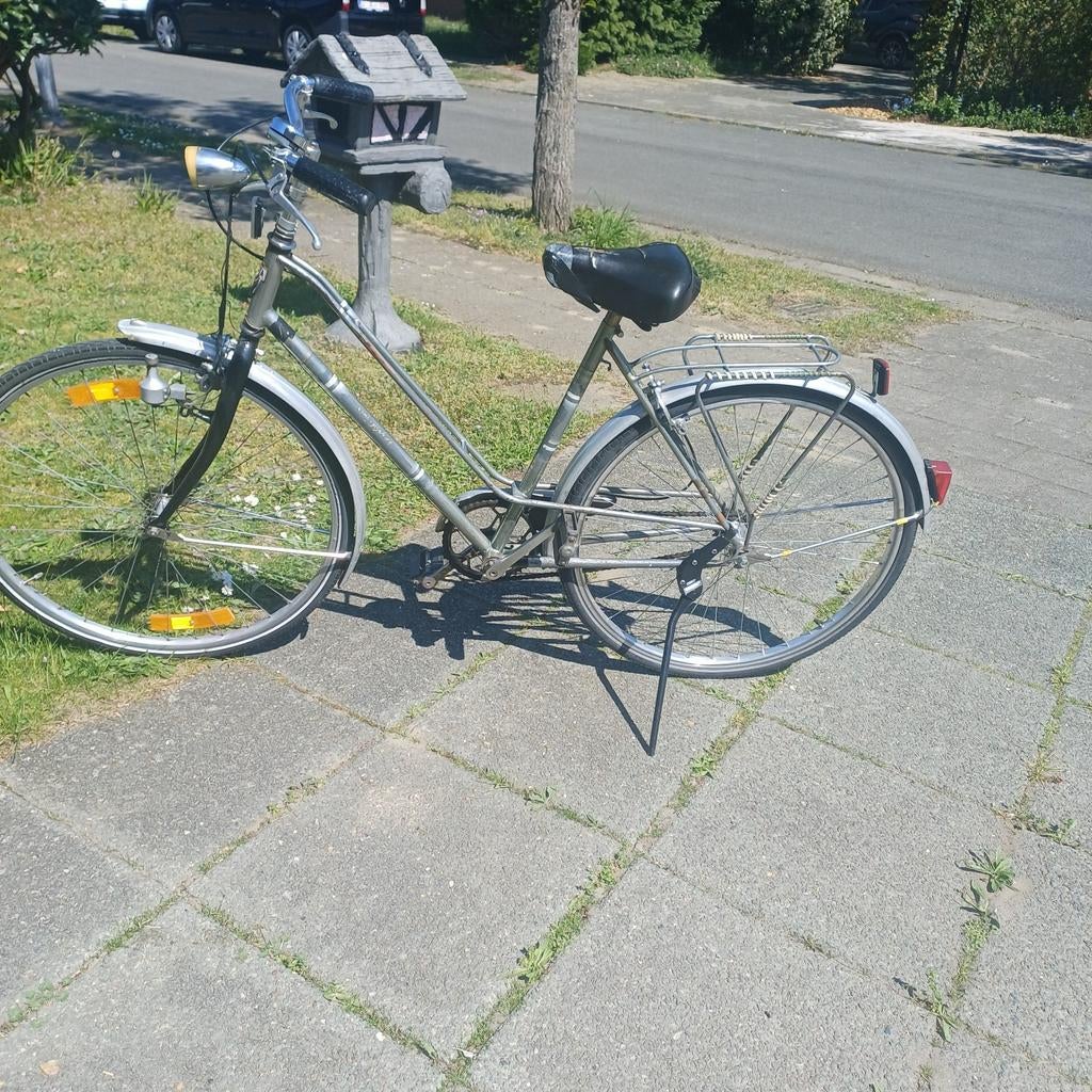 Damesfiets norta, Ophalen