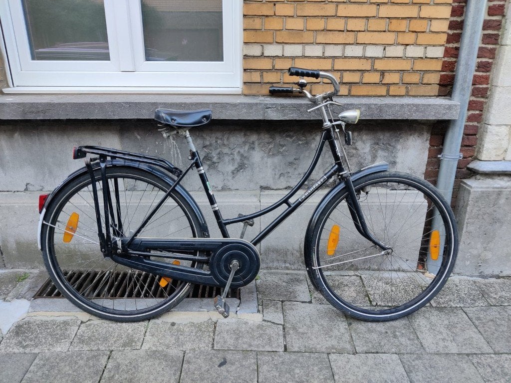 Vélo néerlandais pour femmes sans volant, Oldtimerfiets, H. Mampaey, Acier, Utilisé