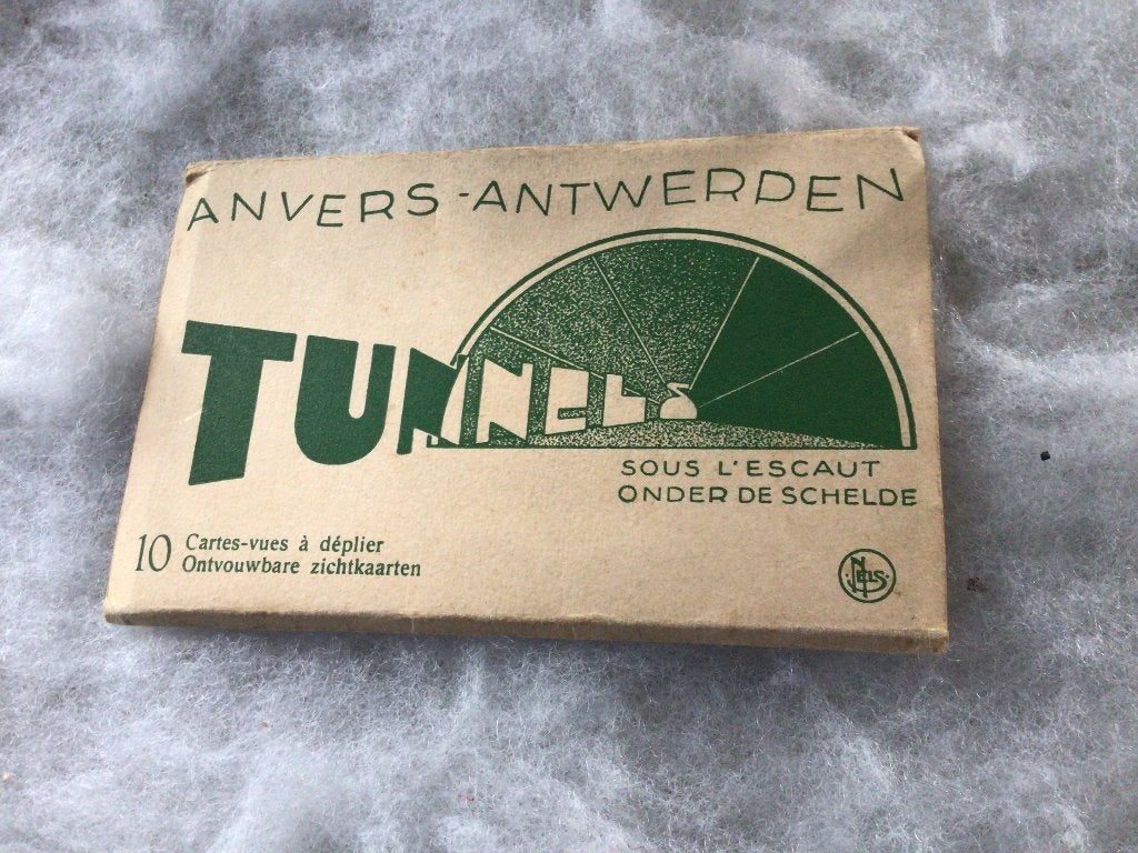 Oude postkaarten. Tunnels onder de Schelde. Nels.1933, Ophalen of Verzenden, Antwerpen