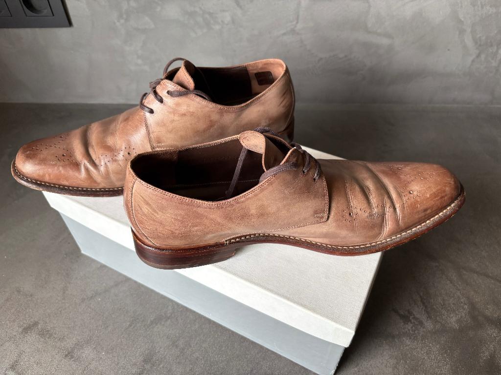 Floris van Bommel maat 9 (43) 14115, Kleding | Heren, Schoenen, Bruin, Floris van Bommel, Ophalen of Verzenden, Gedragen