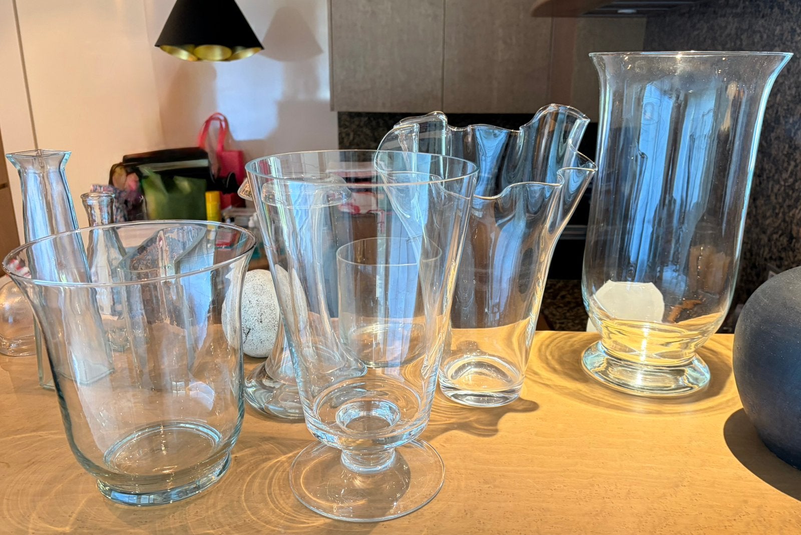 4 grote glazen vazen, Enlèvement, Comme neuf