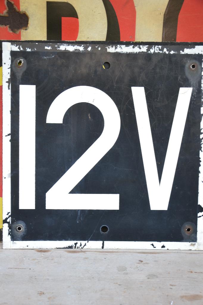 Spoorwegbord 12V, Ophalen