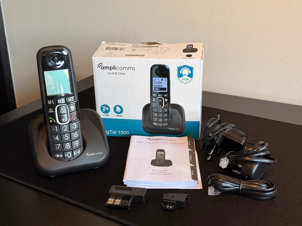 Senioren Telefoon Amplicomms BigTel 1500 Compleet & Werkend, Telecommunicatie, Vaste telefoons | Niet Draadloos, Ophalen of Verzenden
