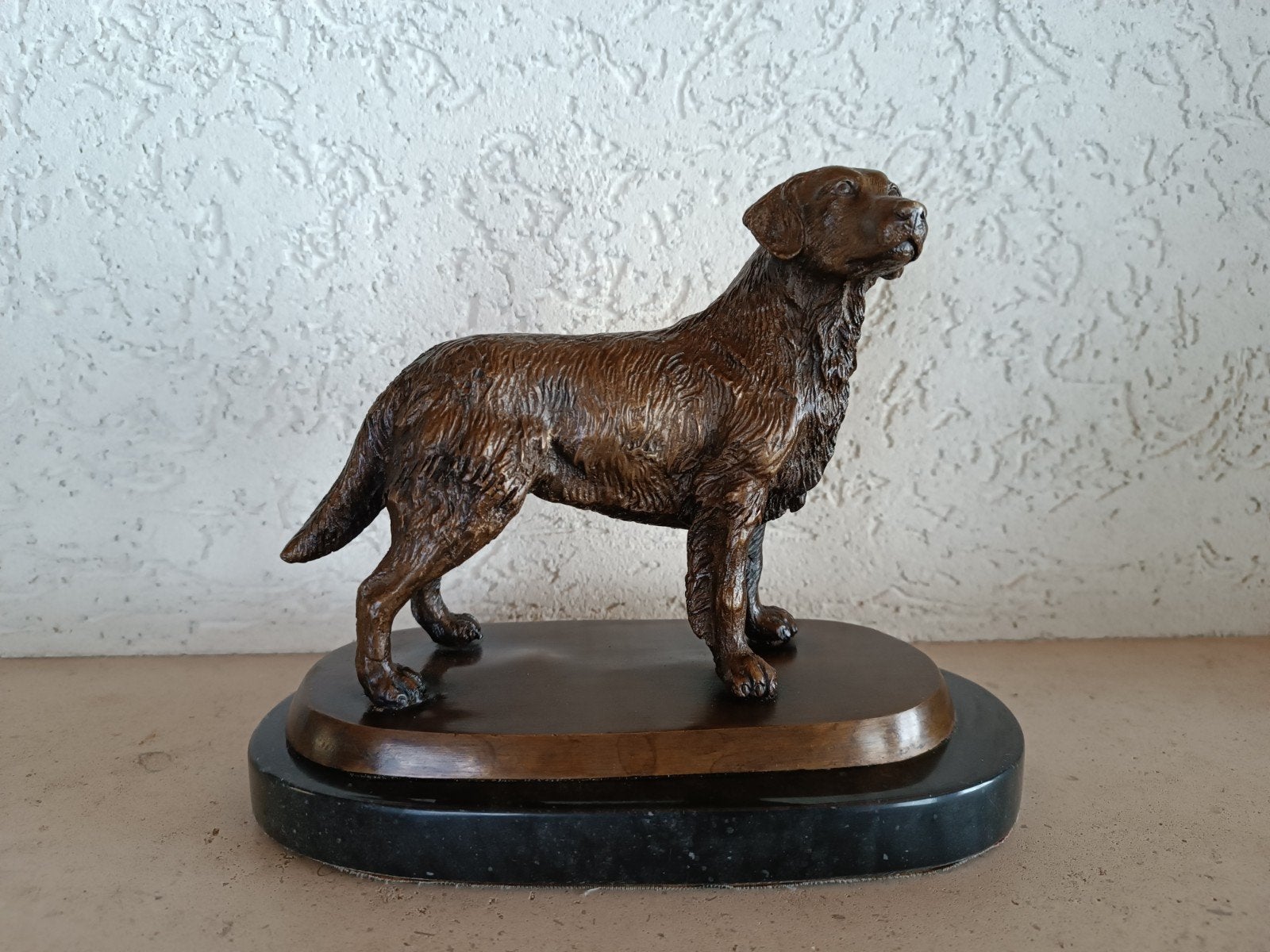 Bronzen Labrador., Antiek en Kunst, Ophalen, Brons
