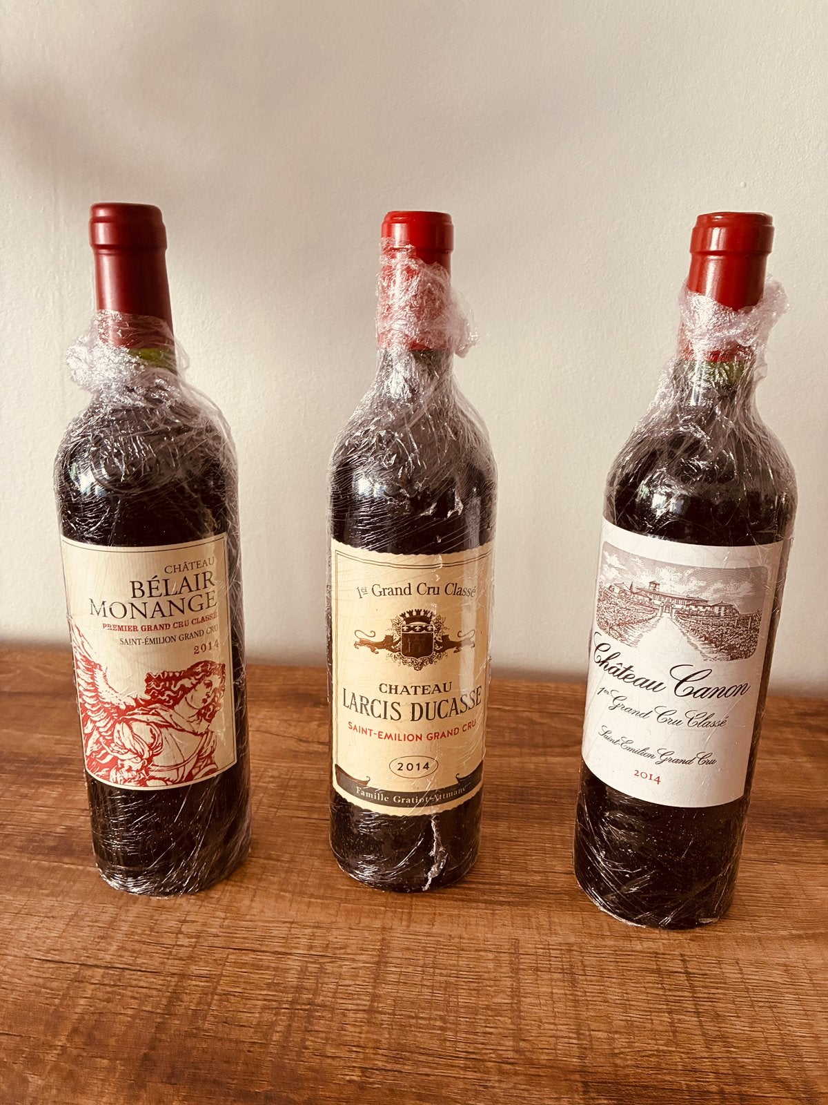 3 x Grand Cru Klasse B van Saint Emilion 2014, Verzamelen, Wijnen, Ophalen, Frankrijk, Nieuw, Rode wijn
