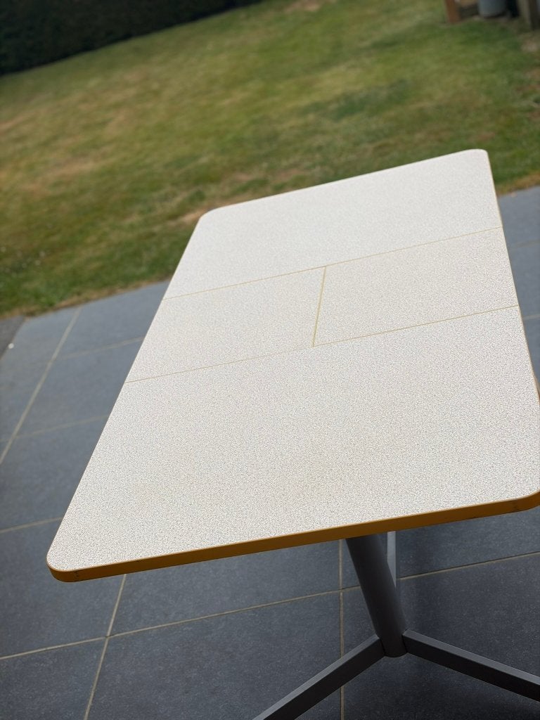 Stevige (keuken)tafel - uitschuifbaar, Huis en Inrichting, Ophalen, Overige materialen, Gebruikt, 100 tot 150 cm