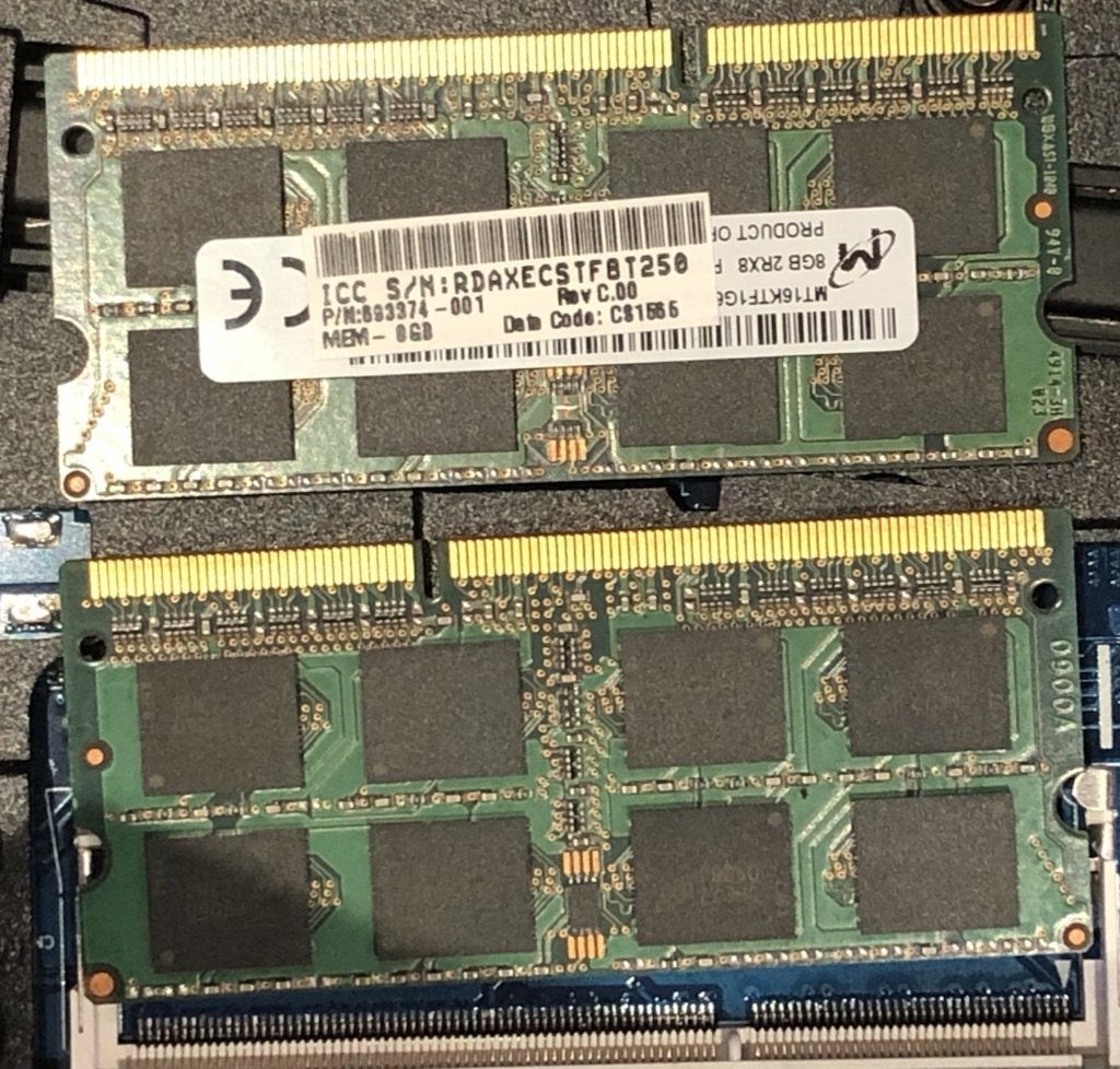 Kit 2x 8Go RAM SoDimm 12800S, DDR3L, 1 600 MHz, Enlèvement, Comme neuf, 16 GB, Helwett Packard