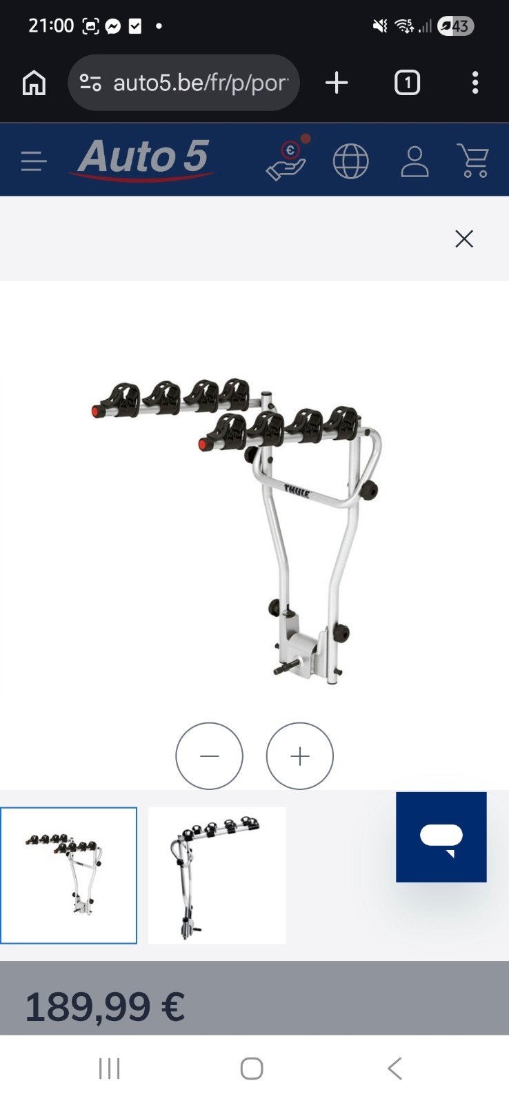 Porte-vélo Thule pour 4 neuf dans l'emballage, Huis en Inrichting, Badkamer | Complete badkamers